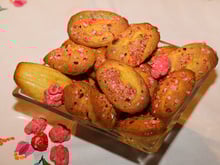 Madeleines croquantes et colorées