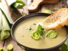 Soupe poireaux pommes de terre