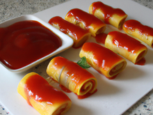 Roulés au ketchup