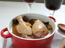 Coq (cocotte) au vin