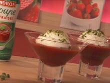 Île flottante version Soupe de Fraises Andros