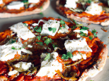 Pizza cottage cheese