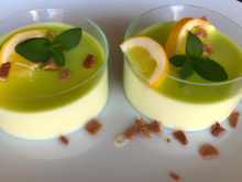 Panna cotta citron vert - chocolat blanc