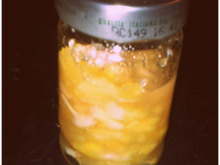 Confiture litchis, pommes, rose