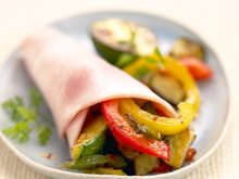 Cornet de Jambon aux légumes grillés
