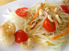 Salade de papaye verte économique