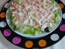 Salade de Princesse Amandine au surimi ou au saumon