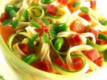 Salade de pâtes au jambon sec