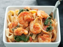 Crevettes sauce piquante