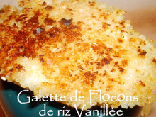 Galette de flocons de riz vanillée
