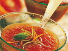Soupe créole aux Tomates de France et aux agrumes