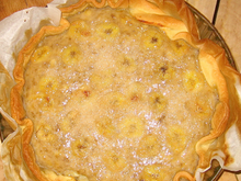 Tarte à la banane et au lait de coco