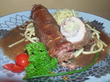 Saltimbocca à la choucroute sauce au pinot noir