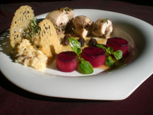 Déclinaison de lapin et rissoto autour de la morille