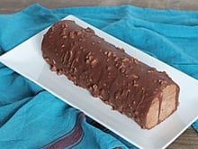 Bûche de Noël glacée chocolat et poires