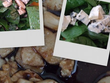 Salade aux feuilles d'épinard