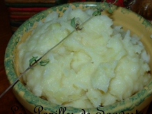 Purée de panais au chèvre