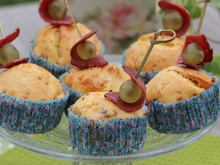 Cupcakes Tabasco®, magrets de canard & tomates confites