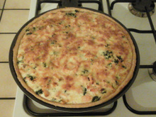 Quiche aux épinards et au saumon
