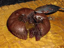 Muffins au chocolat et son cœur caramel spéculoos