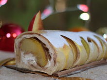 Bûche de Noël légère aux pommes