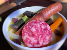 Saucisson de Paris en pot-au-feu