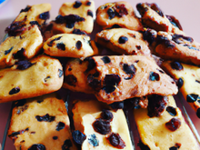 Biscuit aux raisins secs parfumé au marc de Bourgogne