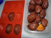 Madeleines au choco noir