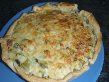 Tarte aux poireaux et à la béchamel