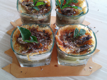 Verrine de sardine gratinée