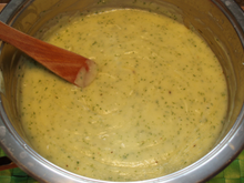 Purée de courgette