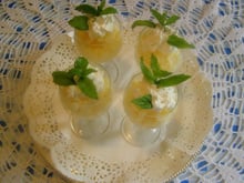 Verrines au granité d'ananas