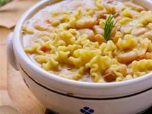 Soupe de Haricots Tarbais à l'italienne et pâtes par Silvia Santucci