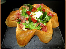 Salade italienne dans sa feuille de brick