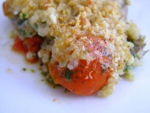 Crumble de poisson au quinoa gratiné