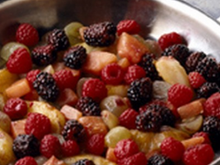 Fricassée de fruits au jus de pain d'épices et de thé