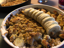 Crumble pommes bananes