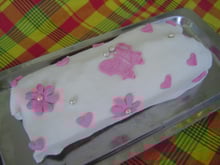 Cake à la mangue décoré