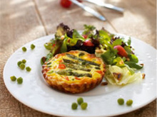 Tartelettes aux petits légumes nouveaux