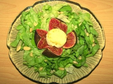 Figues rôties au chèvre frais rapides