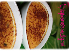 Crème de patidou à la noisette et aux éclats de fève de cacao