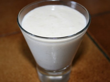 Mousse au lait de coco et à la banane