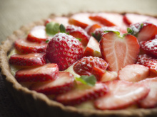 Tarte aux fraises et à la crème pâtissière