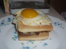 Croque hamburger