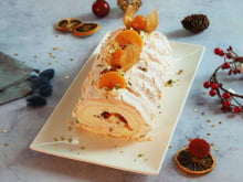 Bûche de Noël façon pavlova