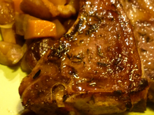 Côtes d'agneau façon "fish and chips"