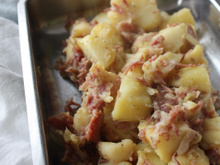 Pommes de terre aux lardons au thermomix