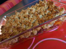 Crumble de carottes confites