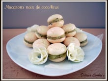 Macarons noix de coco & kiwi