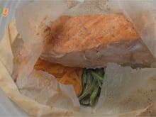 Papillote de saumon toute simple